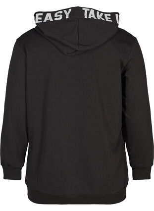 Sweatshirt met capuchon, Black, Packshot image number 1