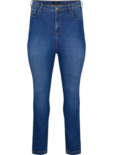 Extra hoog getailleerde Bea jeans met super slanke pasvorm, Blue denim, Packshot image number 0