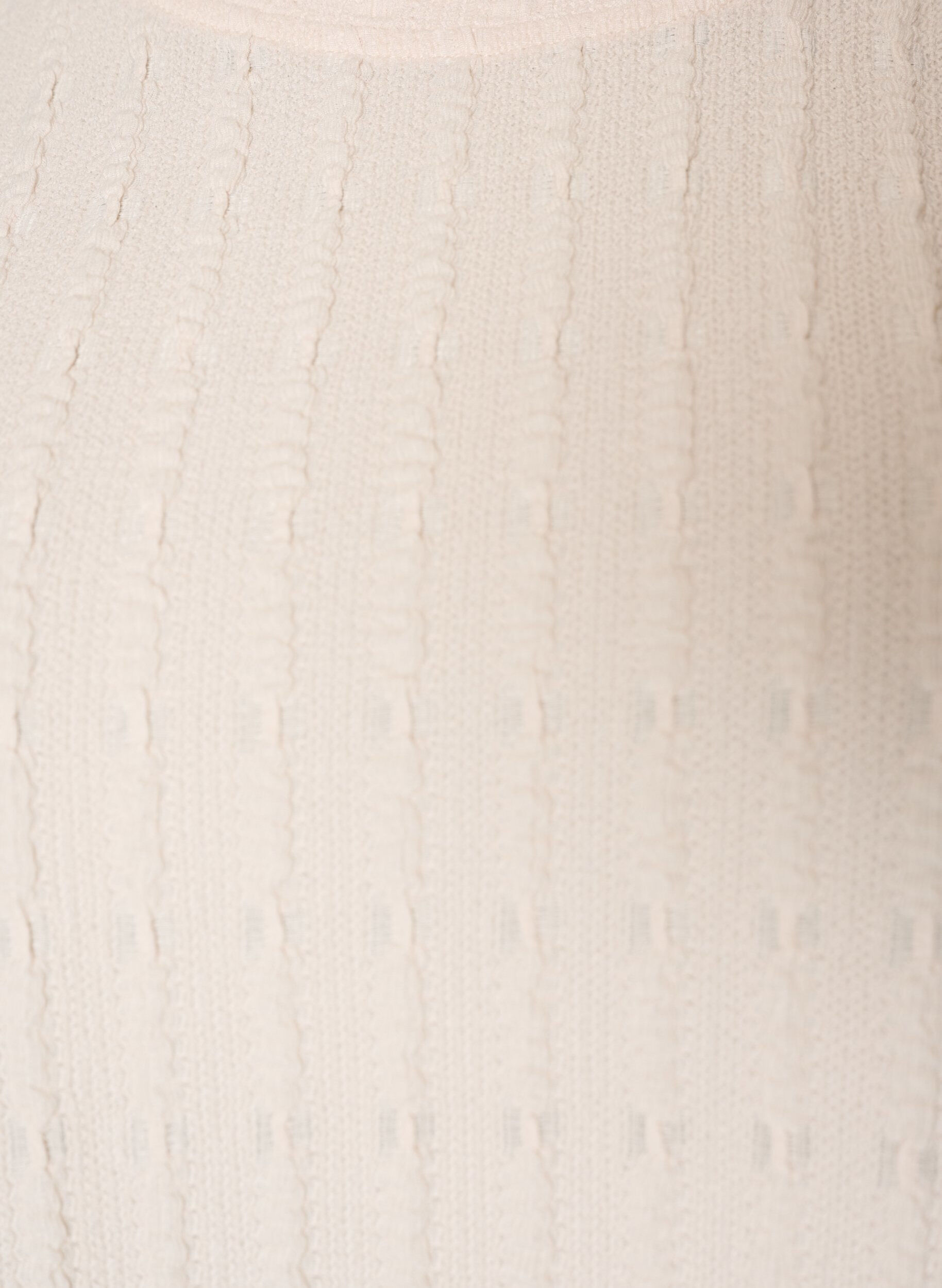 ZizziBlouse met structuur en volantzoom, Vanille, Packshot image number 2