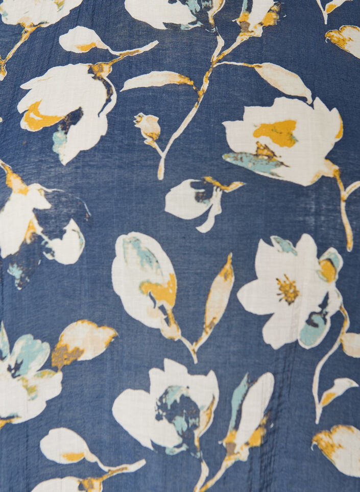 Blouse met ballonavorm en vleermuismouwen, Blauw, Packshot image number 2