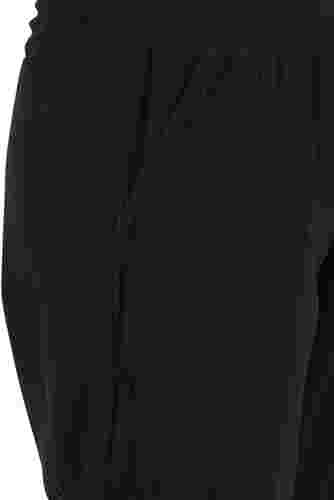 Losse cropped broek van katoen, Black, Packshot image number 2
