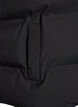 Korte puffer bodywarmer met hoge kraag, Zwart, Packshot image number 3