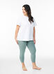 Basic 3/4 legging in viscose, Groen, Model image number 1