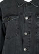 Loszittend denim jack met slijtagedetails, Dark Grey Denim, Packshot image number 2