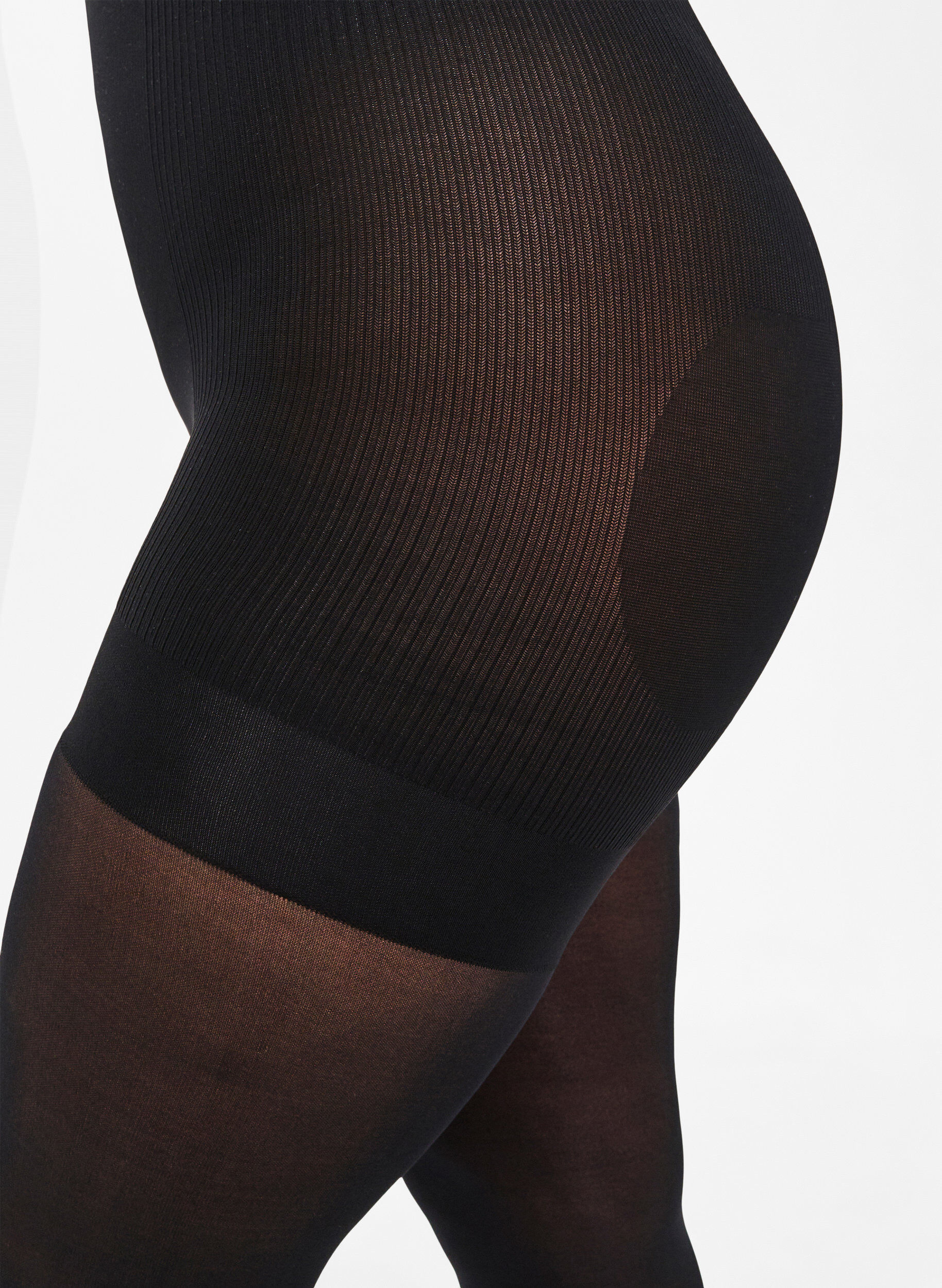 ZizziPanty 40 denier met push-up, Zwart, Model image number 2