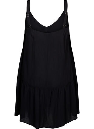 zomerjurk met bandjes, gemaakt van viscose - Zwart - Maat 40-64 - Zizzi