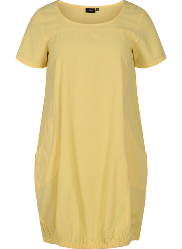 Katoenen jurk met korte mouwen, Goldfinch, Packshot image number 0
