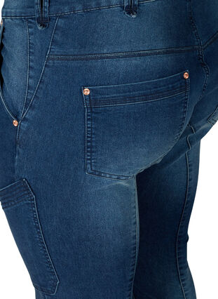 Sanna-jeans, Dark blue denim, Packshot image number 3