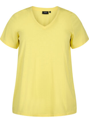 T-shirt met korte mouwen en v-hals, Illuminating, Packshot image number 0