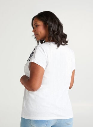T-shirt, Bright White W. mood indigo, Model image number 1