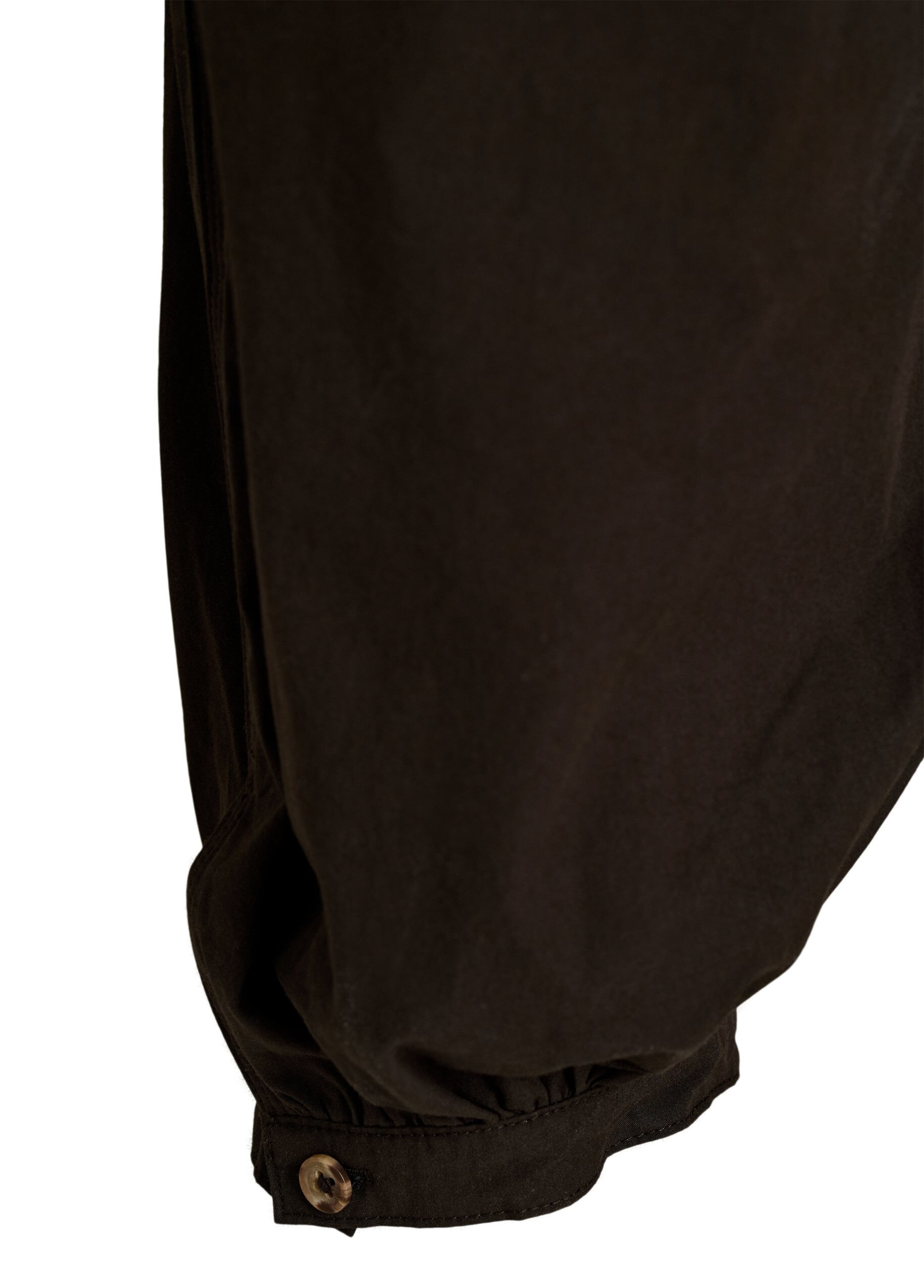 Zizzi Katoenen balloonbroek met hoge taille, Bruin, Packshot image number 3