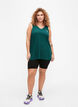 Sporttopje met V-hals, Deep Teal, Model image number 2