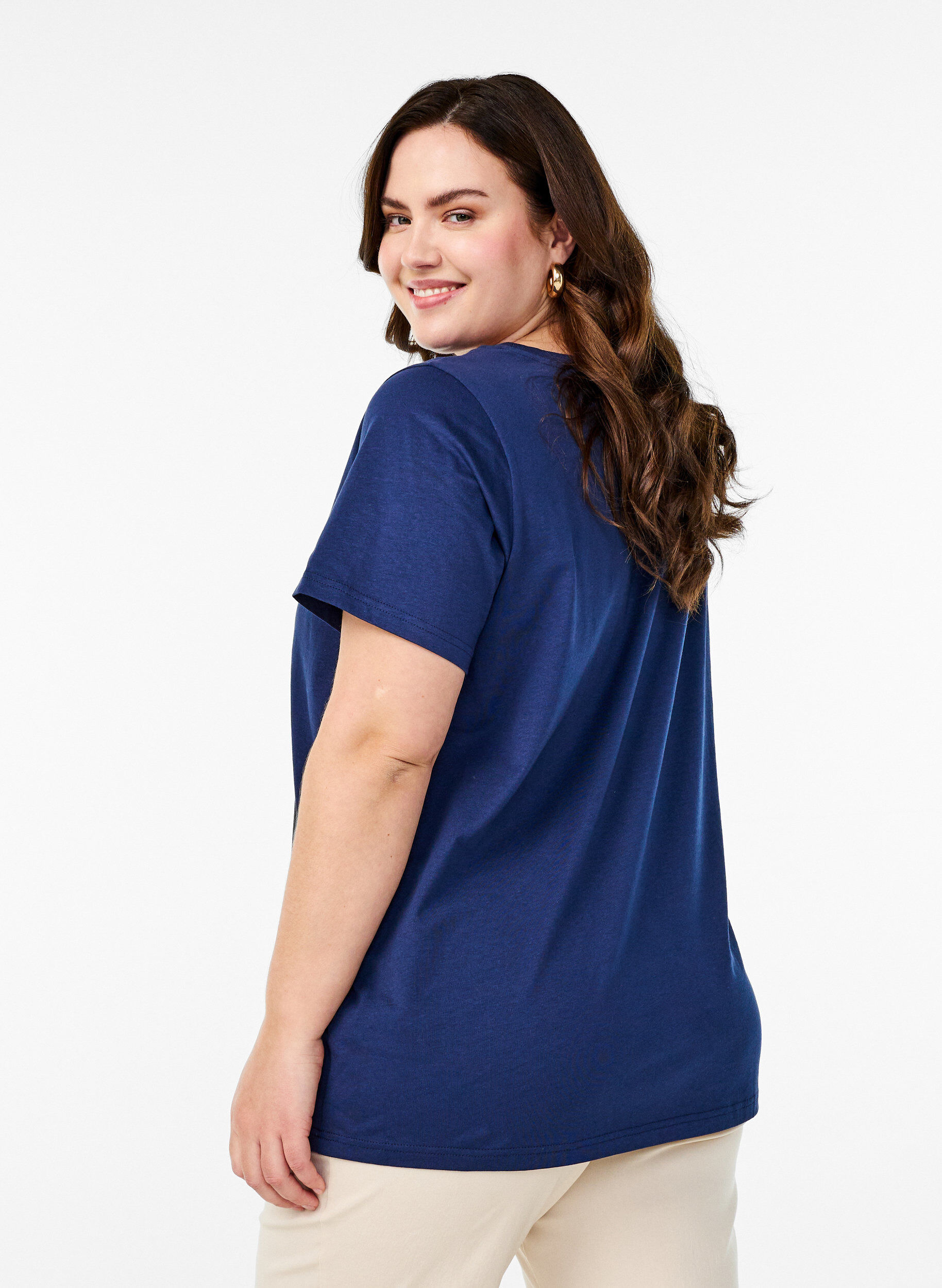 Zizzi T-shirt met aardbei borduursel, Naval A. W. Berry, Model image number 1