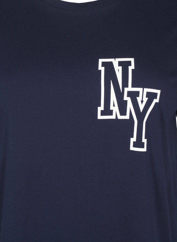 Biologisch katoenen T-shirt met print, Night Sky Printet, Packshot image number 2