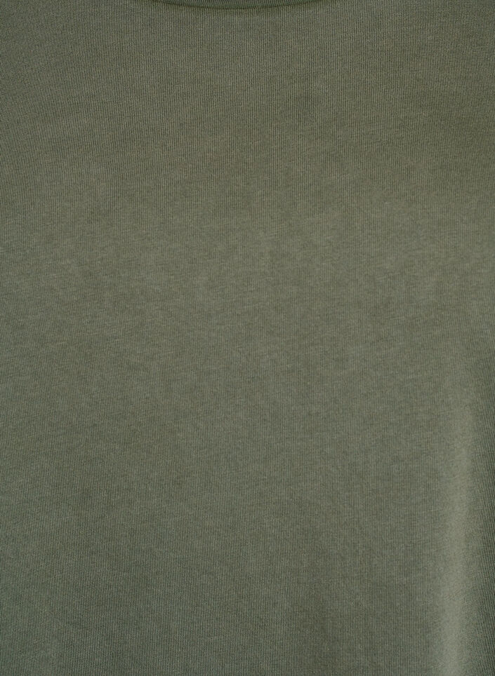 Korte A-lijn jurk met een gewassen look, Groen, Packshot image number 2