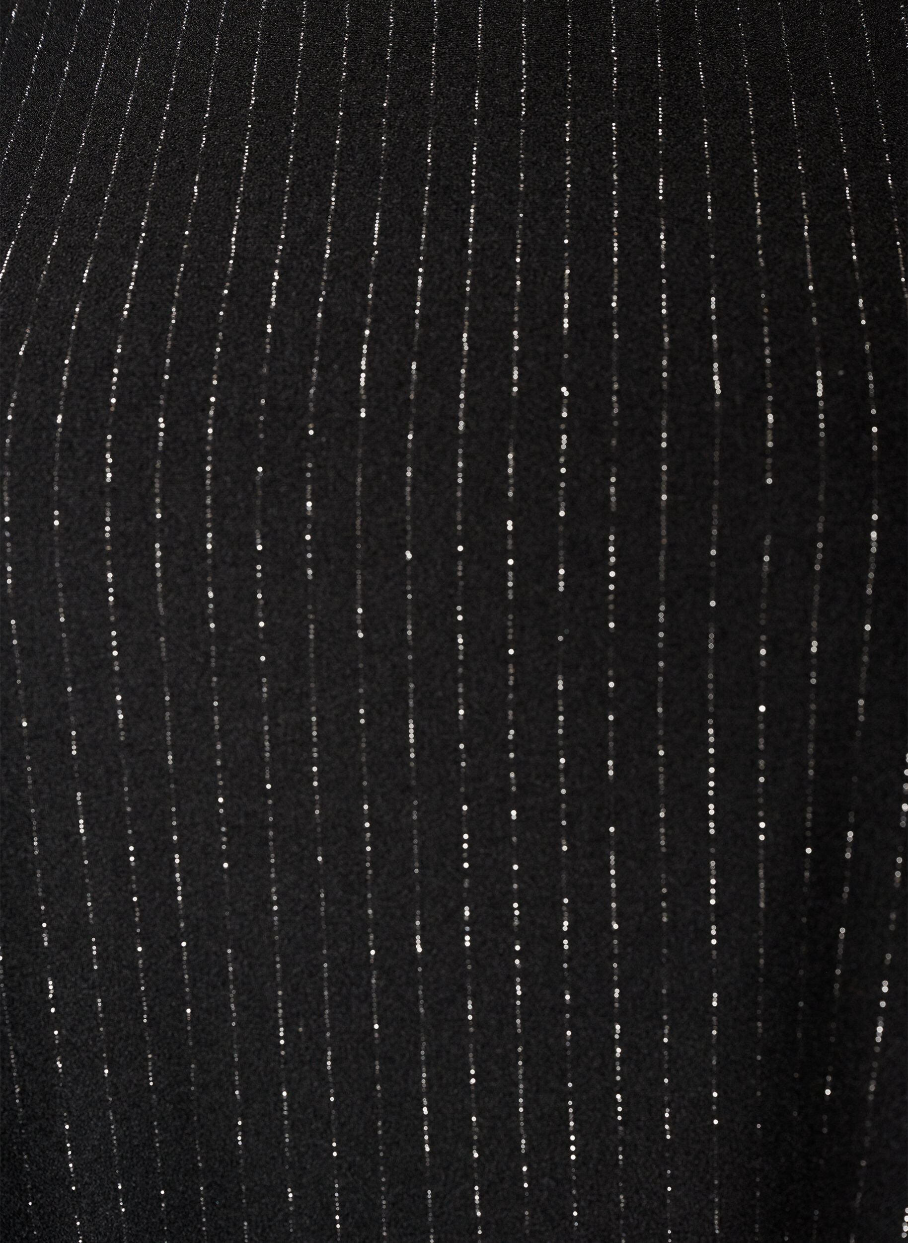 ZizziPeplumblouse met glitterstrepen, Zwart, Packshot image number 2