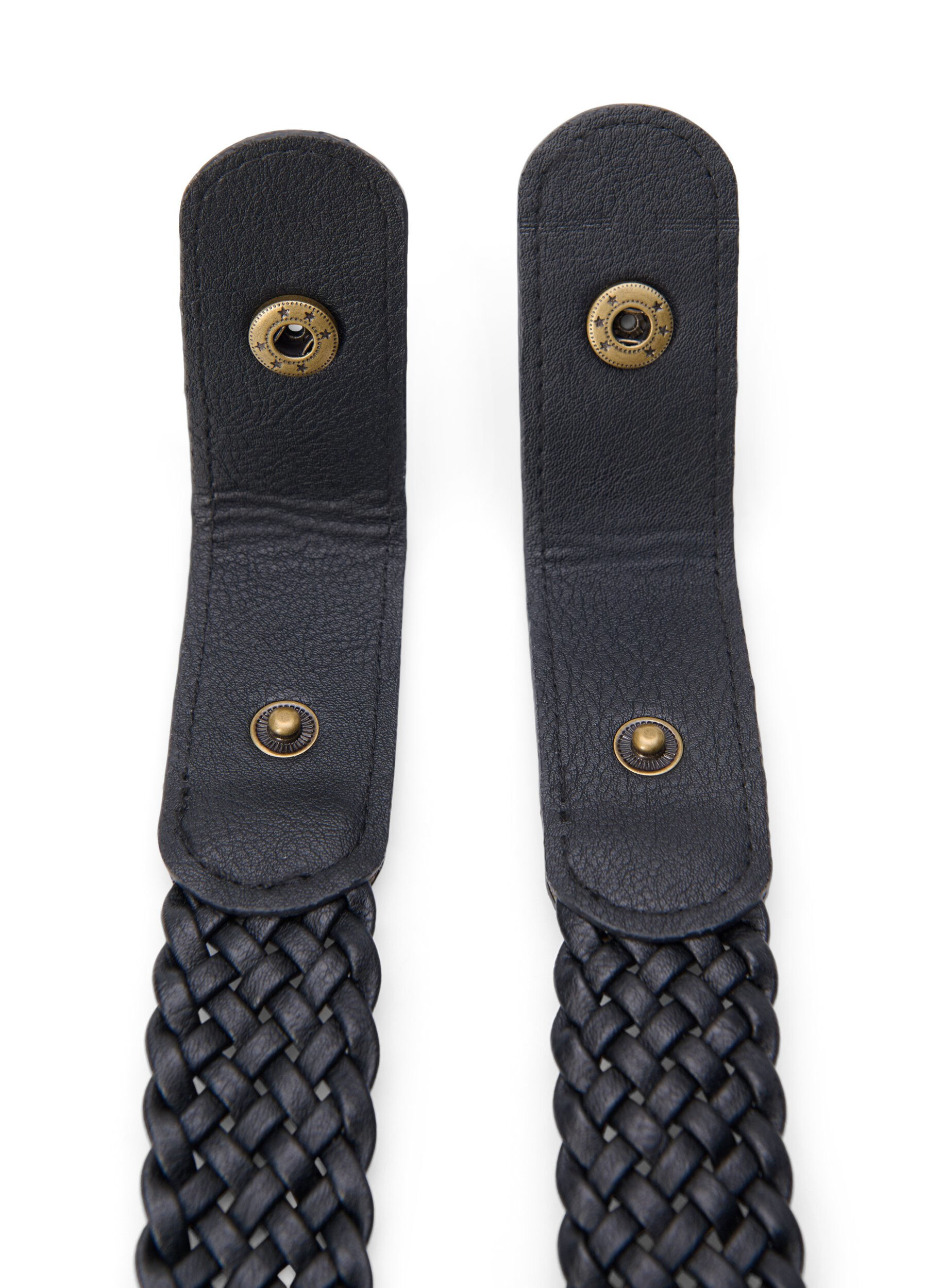 ZizziGevlochten elastische riem, Zwart, Packshot image number 3