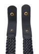Gevlochten elastische riem, Zwart, Packshot image number 3