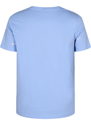 T-shirt van biologisch katoen met hartjes, Serenity W. Bow Emb., Packshot image number 1