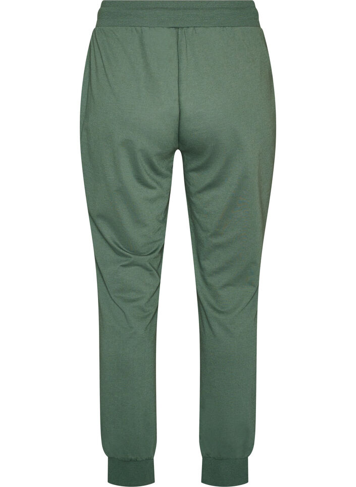 Losse trainingsbroek met zakken, Groen, Packshot image number 1