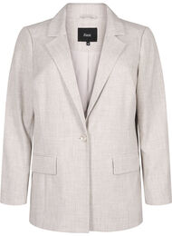 Gemêleerde blazer met knoopsluiting, String
