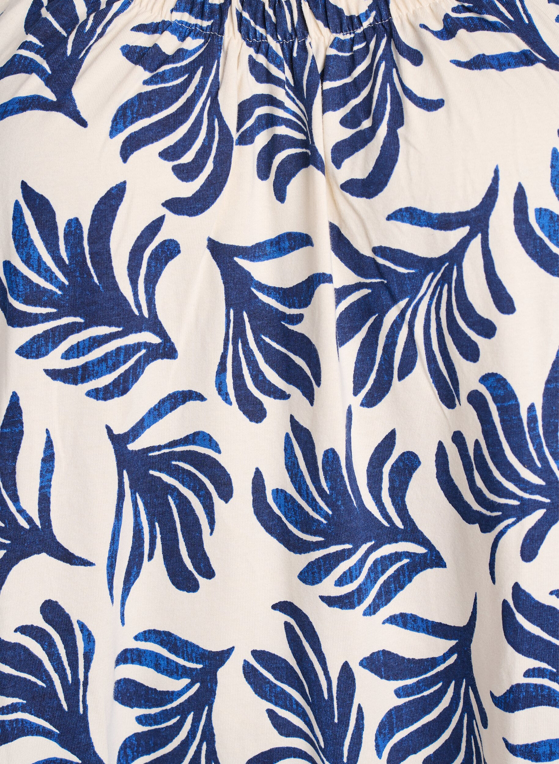 Zizzi Jurk met middelhoge bandjes van biologisch katoen, Wit, Packshot image number 2