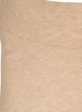 Gebreide broek in effen kleur met ribdetail, Nomad Mel, Packshot image number 2