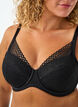 Kanten beha met gewatteerde cups, Zwart, Model image number 3