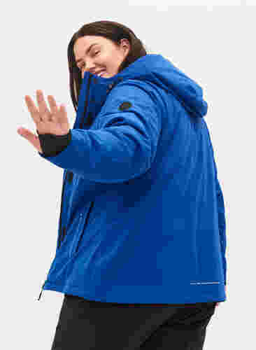 Ski jas met verstelbare onderkant en capuchon, Surf the web, Model image number 1