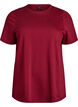 Basic katoenen T-shirt met ronde hals, Donker Bordeaux, Packshot image number 0