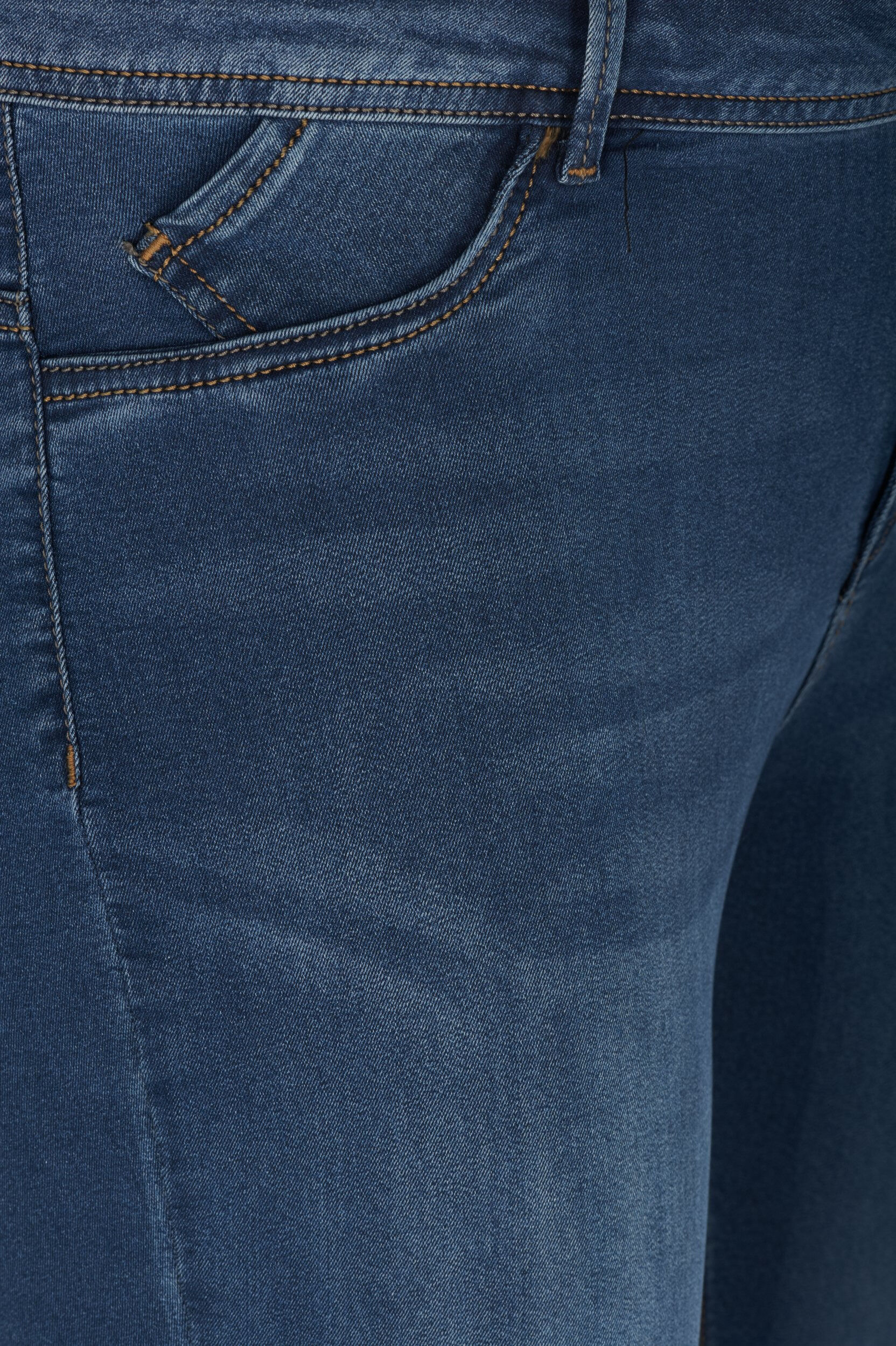 Zizzi Extra slim fit Amy jeans met hoge taille, Blauw, Packshot image number 2