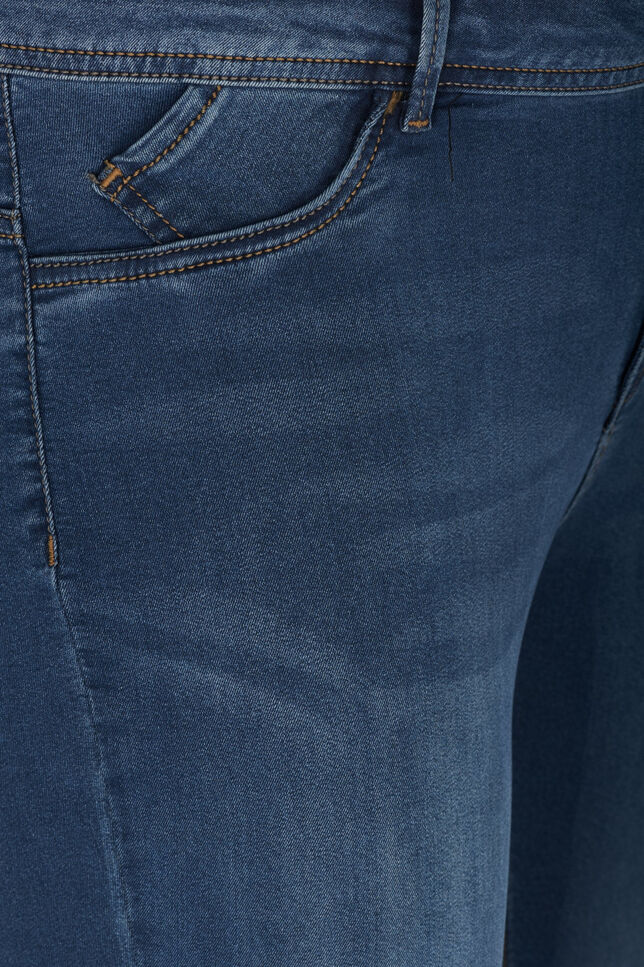 Extra slim fit Amy jeans met hoge taille, Blauw, Packshot image number 2
