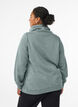 FLASH - Sweatshirt met hoge kraag en zakken, Groen, Model image number 2