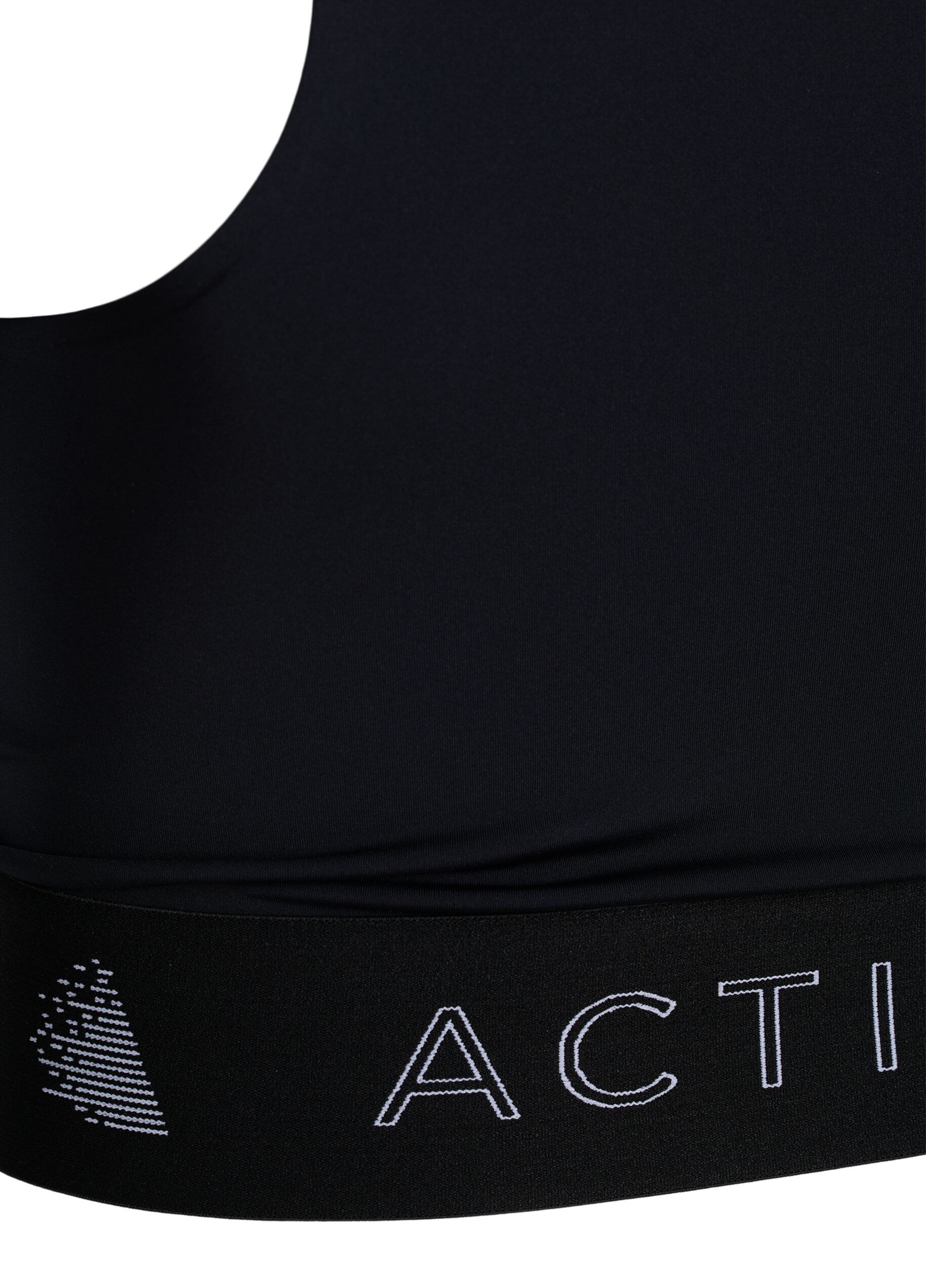 Zizzi Sportbeha met kruisdetail, Black, Packshot image number 3