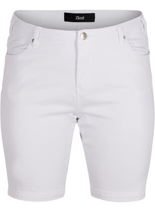 slim fit Emily shorts met normale taille, Bright White, Packshot image number 0