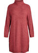 Gebreide jurk met col, Rood, Packshot image number 0