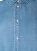 Denim jurk van lyocell met knopen en korte mouwen, Blauw, Packshot image number 2