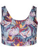 Bikinitop met print en ronde hals, Deep Tropical Print, Packshot image number 0