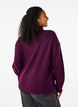 Gebreide wollen blouse met hoge hals, Potent Purple Mel., Model image number 1