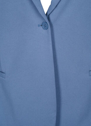 Eenvoudige blazer met knoopsluiting, Moonlight Blue, Packshot image number 2