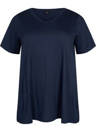 T-shirt met korte mouwen en a-vorm, Navy Blazer