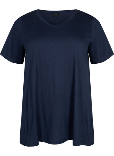 T-shirt met korte mouwen en a-vorm, Navy Blazer, Packshot image number 0