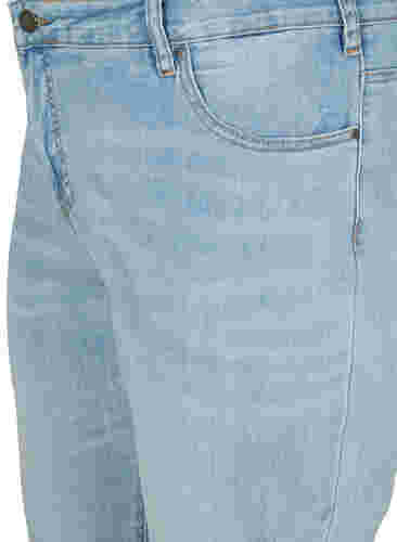 7/8 jeans met hoge taille, Light blue denim, Packshot image number 2