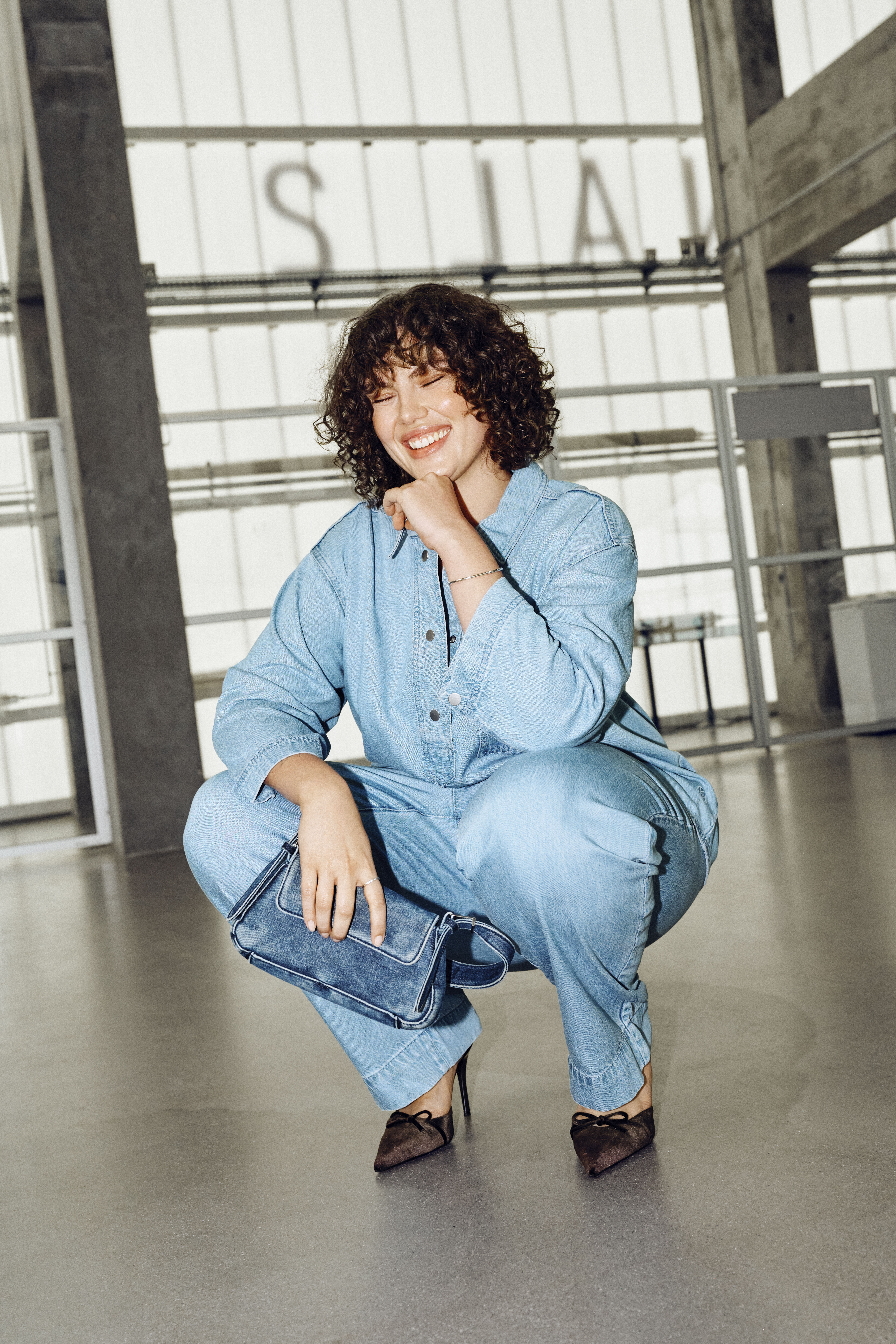 Zizzi Lichte denimset, , Model