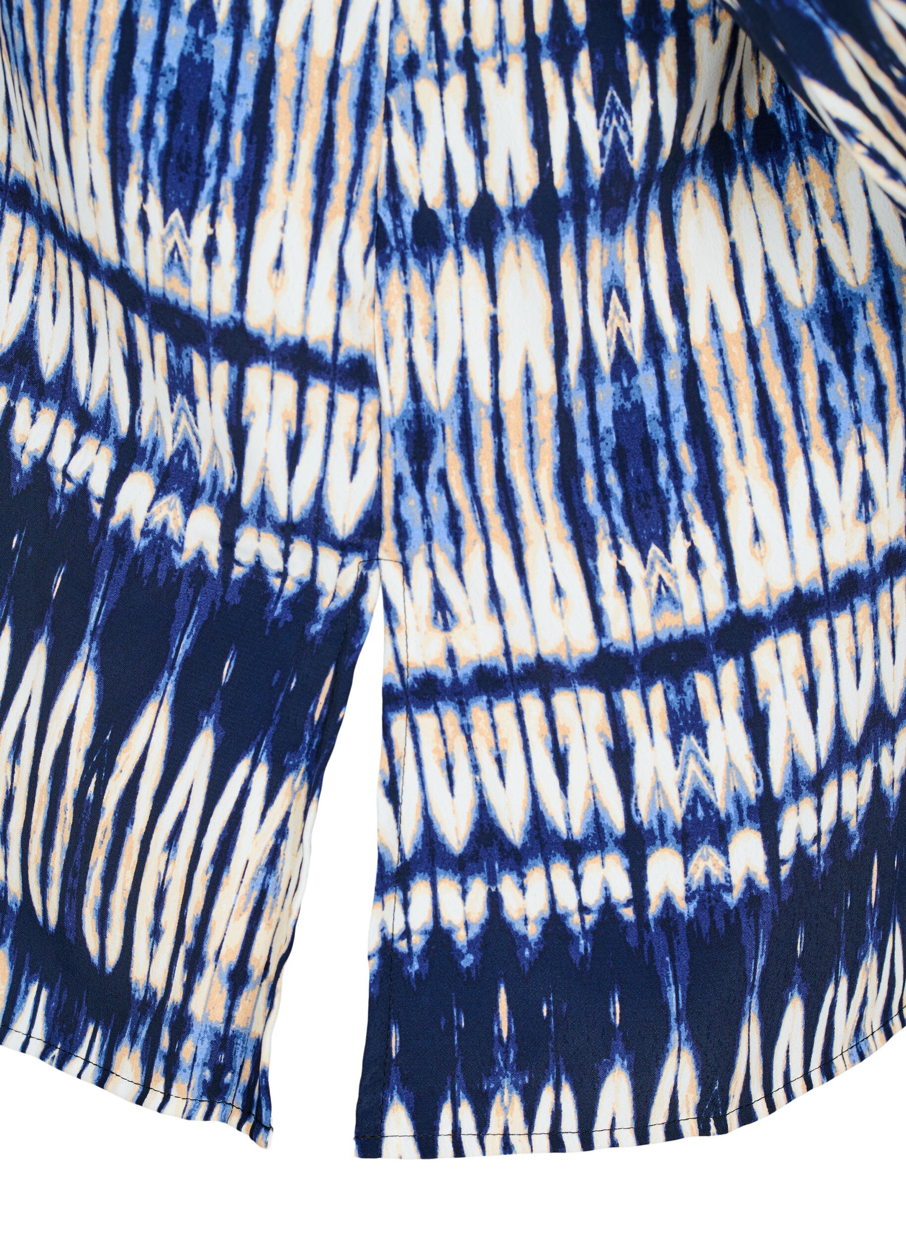 Zizzi Shirt met patroon, Blauw, Packshot image number 3