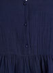 Mouwloze blouse van katoen mousseline met ruches, Blauw, Packshot image number 2