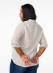 Linnen en viscose shirt met 3/4 mouwen, Beige, Model image number 2