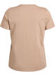 Basic katoenen T-shirt met ronde hals, Beige, Packshot image number 1