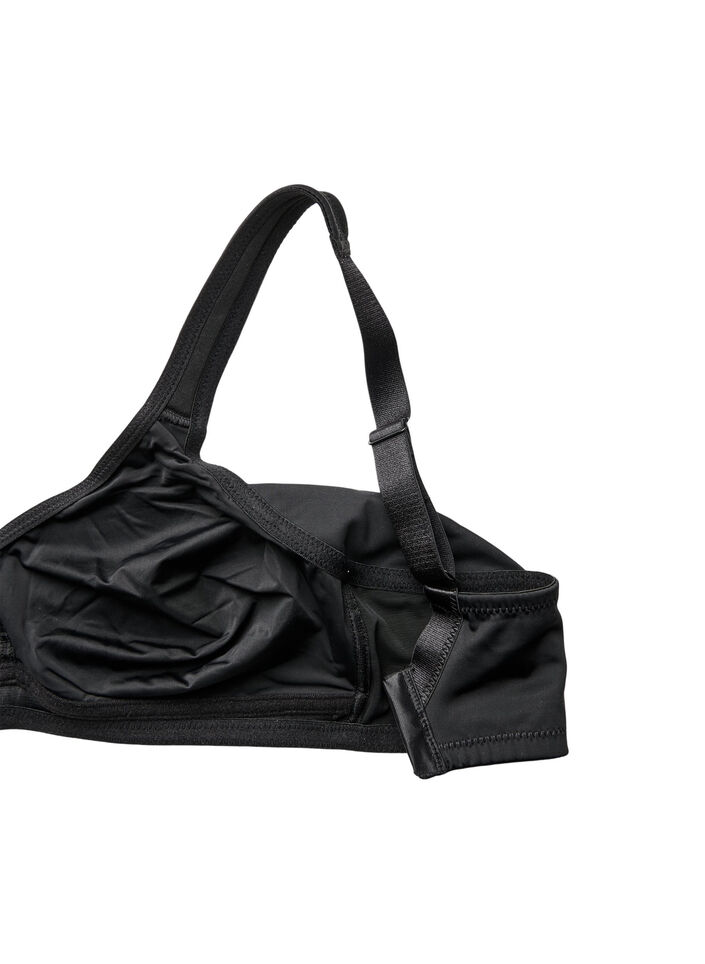 Comfortbeha met gewatteerde bandjes, Zwart, Packshot
