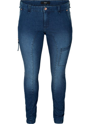 Sanna-jeans, Dark blue denim, Packshot image number 0